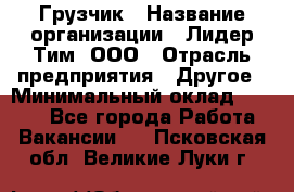 Грузчик › Название организации ­ Лидер Тим, ООО › Отрасль предприятия ­ Другое › Минимальный оклад ­ 6 000 - Все города Работа » Вакансии   . Псковская обл.,Великие Луки г.